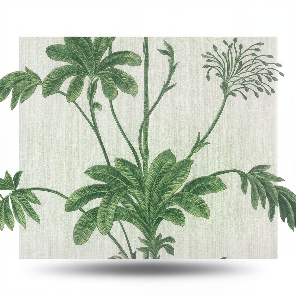 Italian Wall Decoration 10m x 0.53m Green, Model 21140