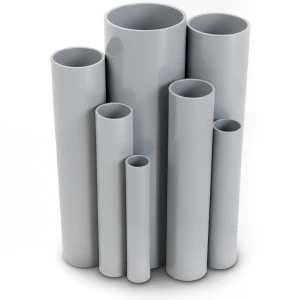 UPVC Pipes Pressure 6 Bar Outside Diameter 160 mm Thickness 4.7 mm Gray