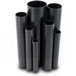 مواسير UPVC ضغط 2.5 بار قطر خارجي 160 مم سمك 1.8 مم لون اسود