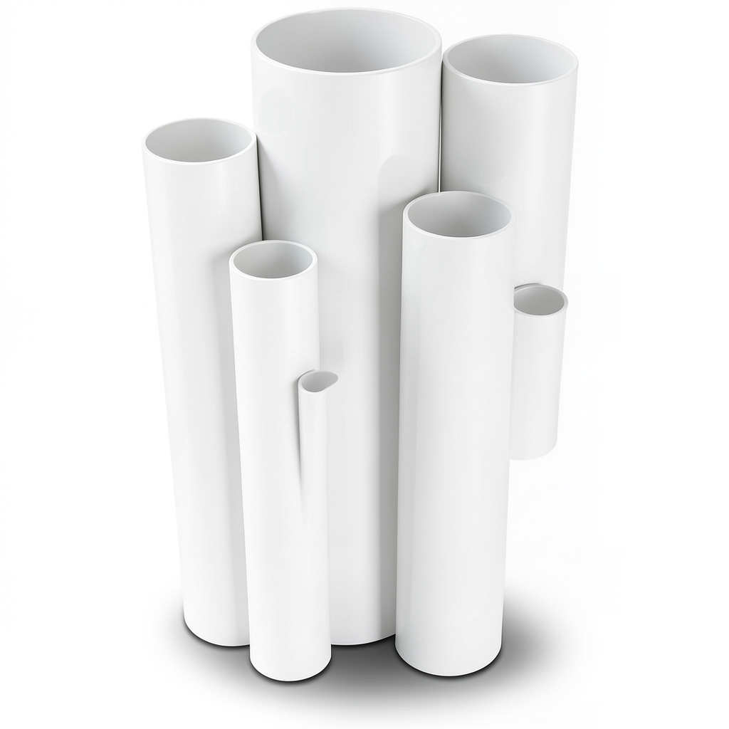 UPVC Pipes Pressure 4 Bar Outside Diameter 160 mm Thickness 3.2 mm White