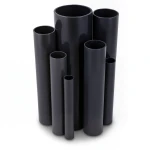 UPVC Pipes Nominal Pressure 4 Bar Size 160 mm Thickness 3.2 mm Black