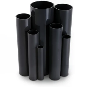 مواسير UPVC ضغط 10 بار قطر خارجي 630 مم سمك 30 مم لون أسود