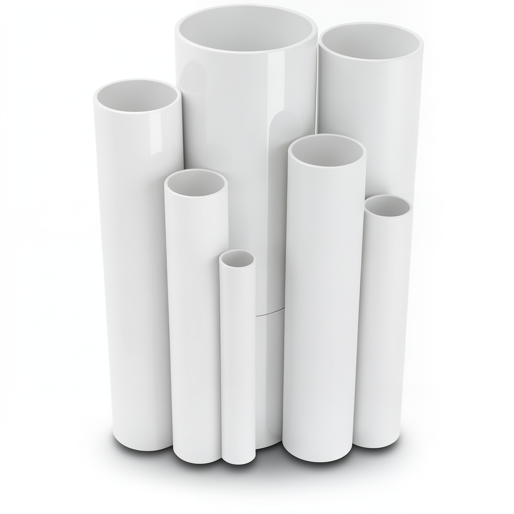 UPVC Pipes 2.5 Bar Pressure 500 mm Diameter 4 mm Thickness White