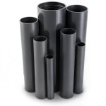 UPVC Pipes Nominal Pressure 6 Bar Outside Diameter 160 mm Thickness 4.7 mm Black
