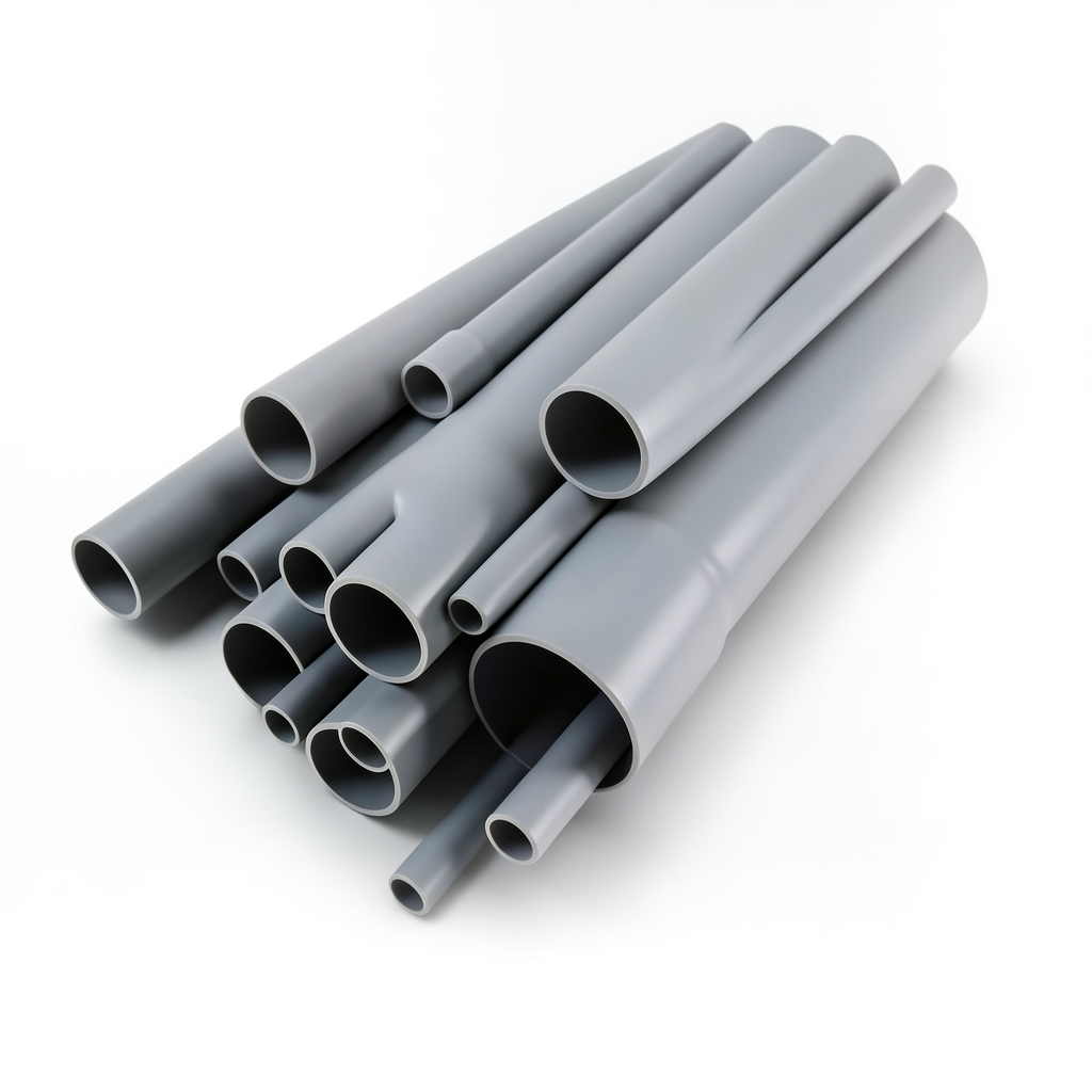مواسير UPVC مقاس ¾ إنش سمك 2.87 مم لون رمادي