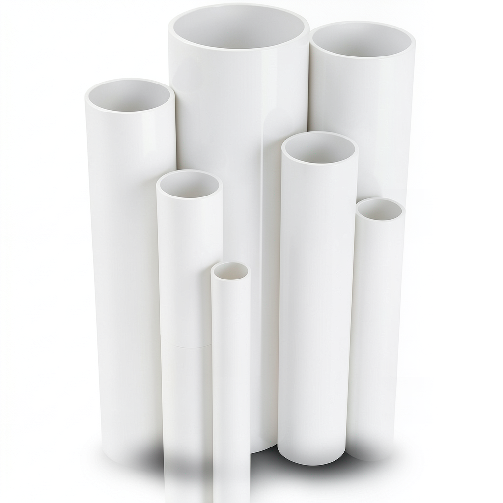 مواسير UPVC ضغط اسمي 2.5 بار قطر خارجي 560 مم سمك 4.2 مم لون أبيض