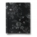 Italian Wallpaper Black Color Floral Design, Size 10mx0.70m, Model rc17024