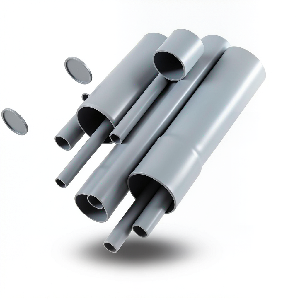 مواسير UPVC مقاس 1 إنش سمك 3.38 مم لون رمادي EPC 40