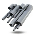 مواسير UPVC EPC 40 مقاس ¼ 1 إنش سمك 3.56 مم لون رمادي