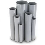 UPVC Pipes Pressure 10 Bar Outside Diameter 630 mm Thickness 30 mm Gray