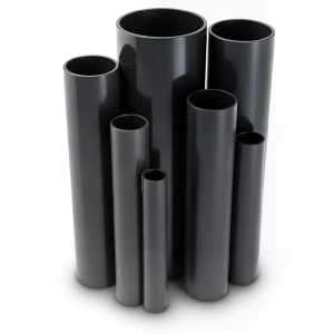 مواسير UPVC ضغط 10 بار قطر خارجي 630 مم سمك 30 مم لون أسود