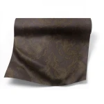 Classic Wallpaper Dark Brown Color, 10 m Length, 1.06 m Width, Model 81810