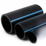 مواسير HDPE الوطني لشبكات المياه ذات الضغط العالي  ضغط 6 بار قطر خارجي 110 مم سمك 3.2 مم لون اسود