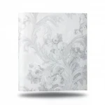 ورق جدران ايطالي، لون رمادي، تصميم ورود، مقاس 10 م×0.70 م، موديل rc17053