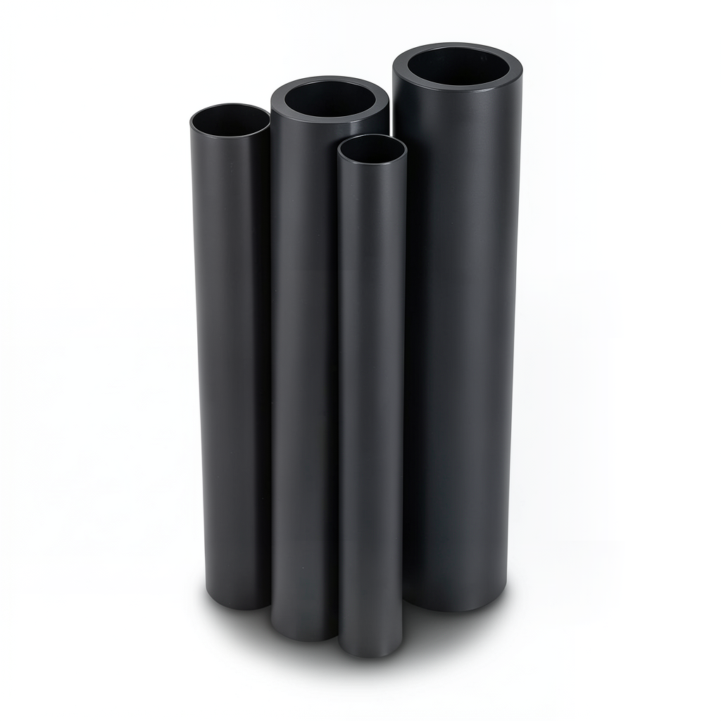 HDPE Pipes PE 80 16 Bar 250 mm OD 27.9 mm Thickness Black