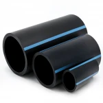 مواسير HDPE الوطني لشبكات المياه ذات الضغط العالي  ضغط 6 بار قطر خارجي 125 مم سمك 3.7 مم لون اسود