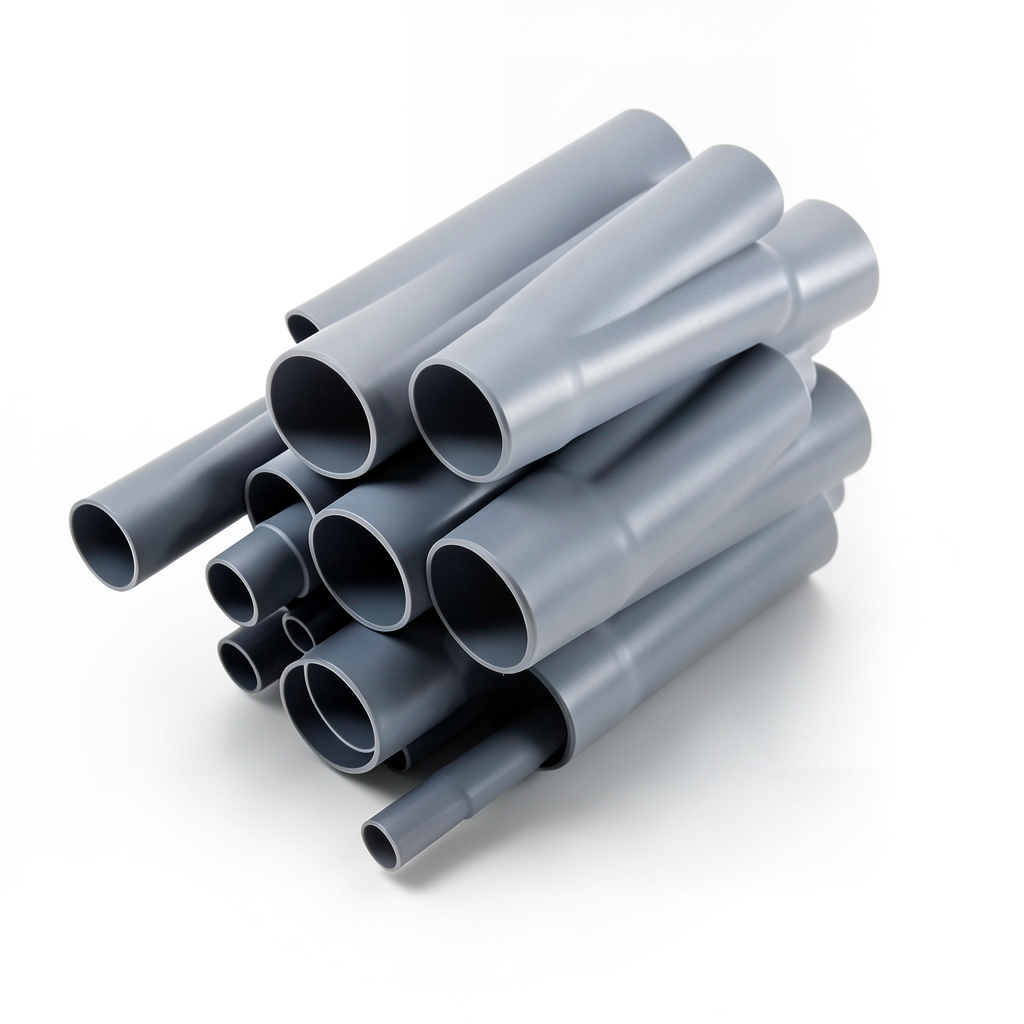 مواسير UPVC EPC 40 مقاس ½ إنش سمك 2.77 مم لون رمادي