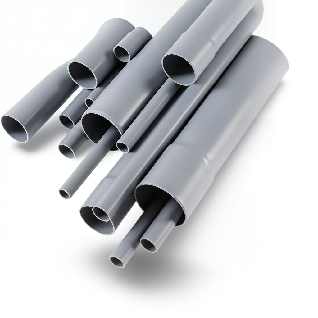 مواسير UPVC مقاس ¾ إنش سمك 2.87 مم لون رمادي