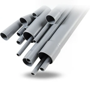 مواسير UPVC مقاس 1 إنش سمك 3.38 مم لون رمادي EPC 40