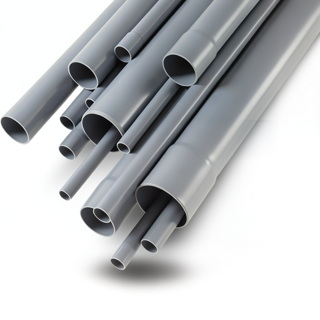 UPVC Pipes EPC 80 ½ Inch Size 3.73 mm Thickness Gray Color
