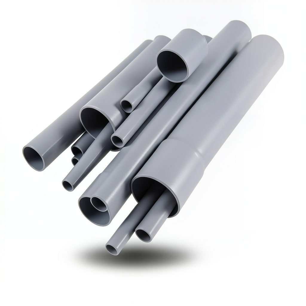 مواسير UPVC مقاس ¾ إنش سمك 3.91 مم لون رمادي EPC 80
