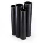 مواسير HDPE PE 80 ضغط 16 بار قطر 355 مم سمك 39.7 مم أسود