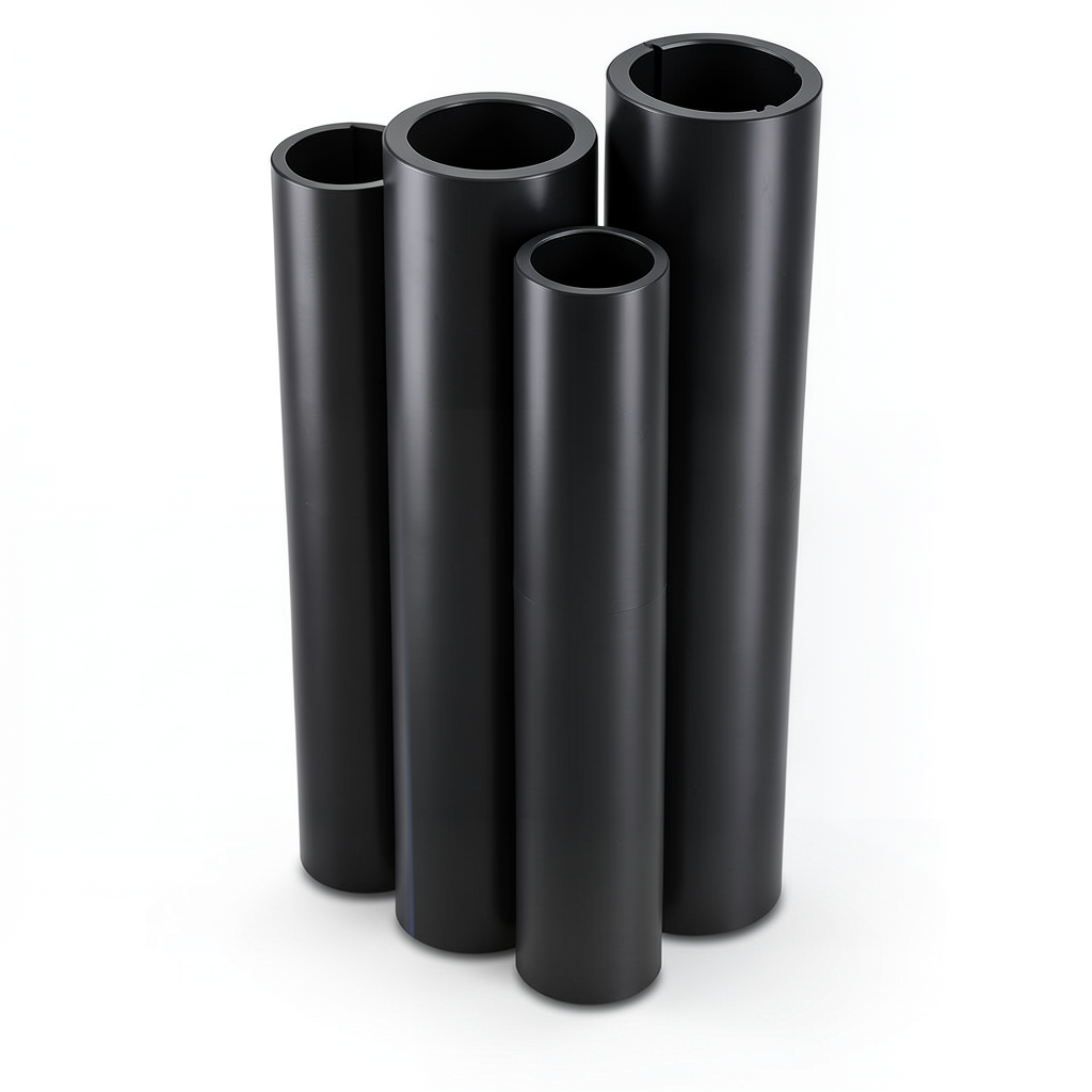 HDPE Pipes PE 80 Pressure 16 Bar Diameter 355 mm Thickness 39.7 mm Black