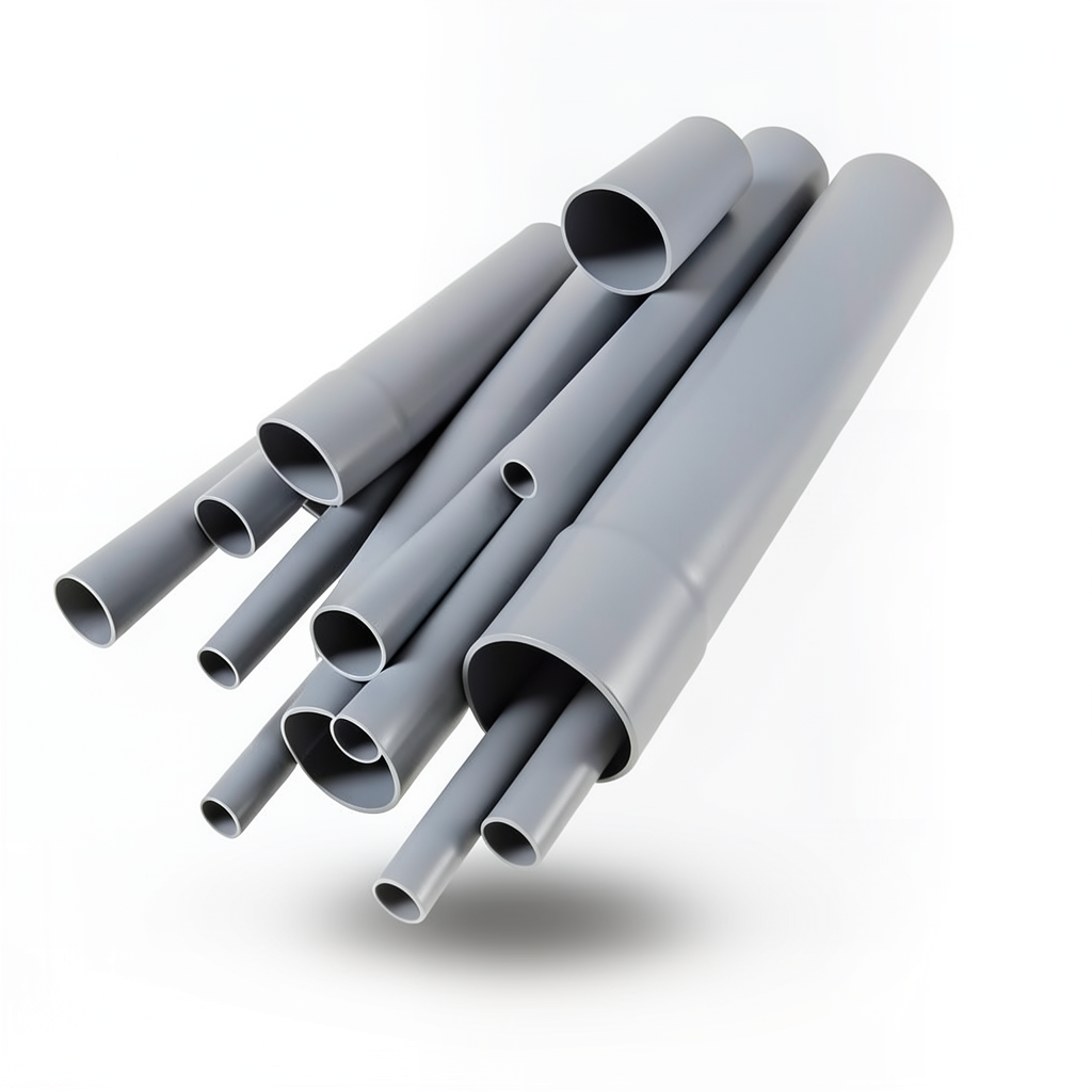 UPVC Pipes EPC 80 1 Inch Size 4.55 mm Thickness Gray Color