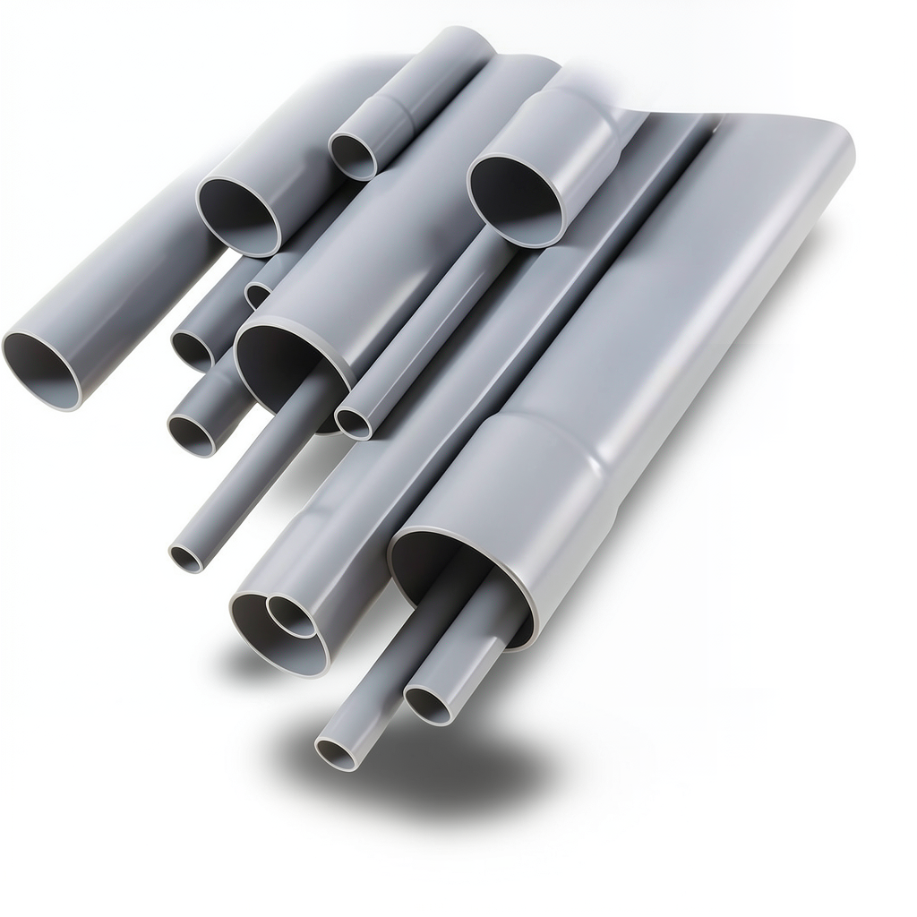 UPVC Pipes 2 Inch Thickness 3.91 mm Gray Color EPC 40