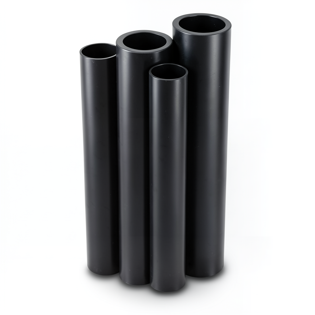 مواسير HDPE PE 80 ضغط 16 بار قطر خارجي 250 مم سمك 27.9 مم لون أسود