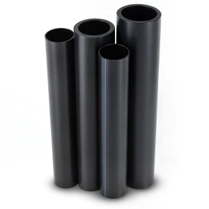 مواسير HDPE PE 80 ضغط 16 بار قطر خارجي 400 مم سمك 44.7 مم لون أسود