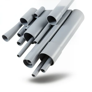 مواسير UPVC EPC 80 مقاس ¼ 1 إنش سمك 4.85 مم لون رمادي