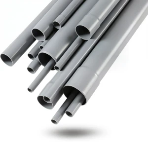 مواسير UPVC EPC 80 مقاس ½ 1 إنش سمك 5.08 مم لون رمادي