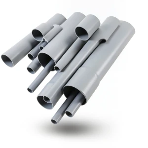 مواسير UPVC مقاس 4 إنش سمك 6.02 مم لون رمادي