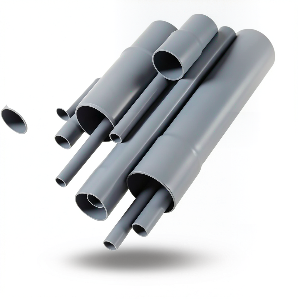 مواسير UPVC EPC 80 مقاس 2 إنش سمك 5.54 مم لون رمادي