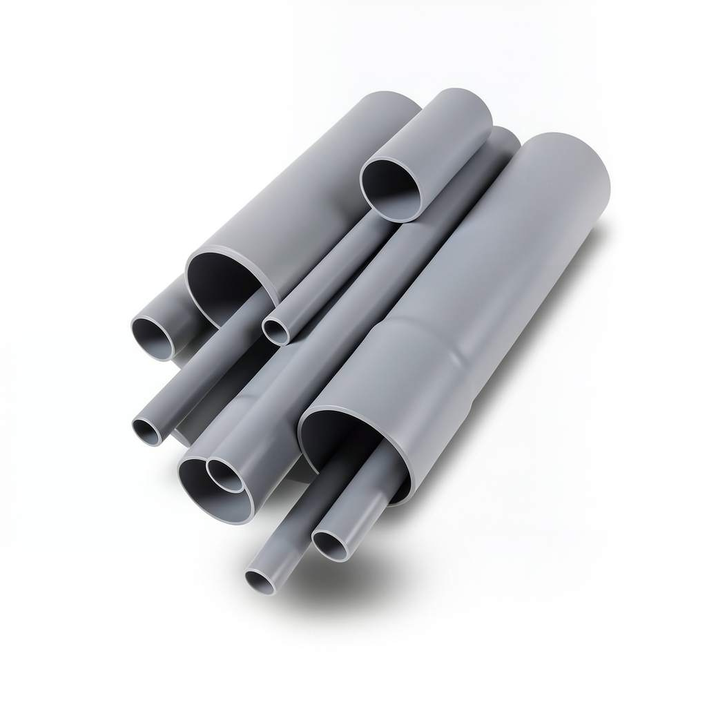 مواسير UPVC مقاس 6 إنش سمك 7.11 مم لون رمادي EPC 40