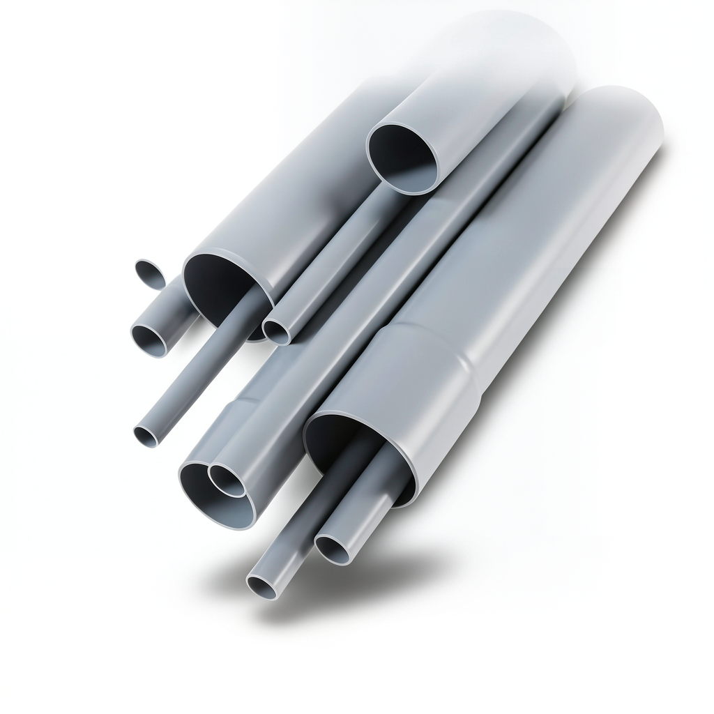 مواسير UPVC EPC 80 مقاس 3 إنش سمك 7.62 مم لون رمادي