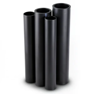 مواسير HDPE PE 80 ضغط 16 بار قطر 355 مم سمك 39.7 مم أسود