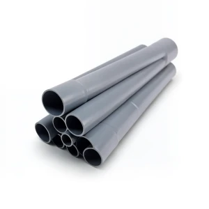 مواسير UPVC مقاس 8 إنش سمك 8.18 مم لون رمادي