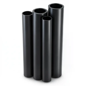 مواسير HDPE PE 80 ضغط 16 بار قطر خارجي 400 مم سمك 44.7 مم لون أسود