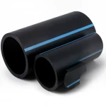 مواسير HDPE الوطني لشبكات المياه ذات الضغط العالي  ضغط 6 بار قطر خارجي 125 مم سمك 3.7 مم لون اسود