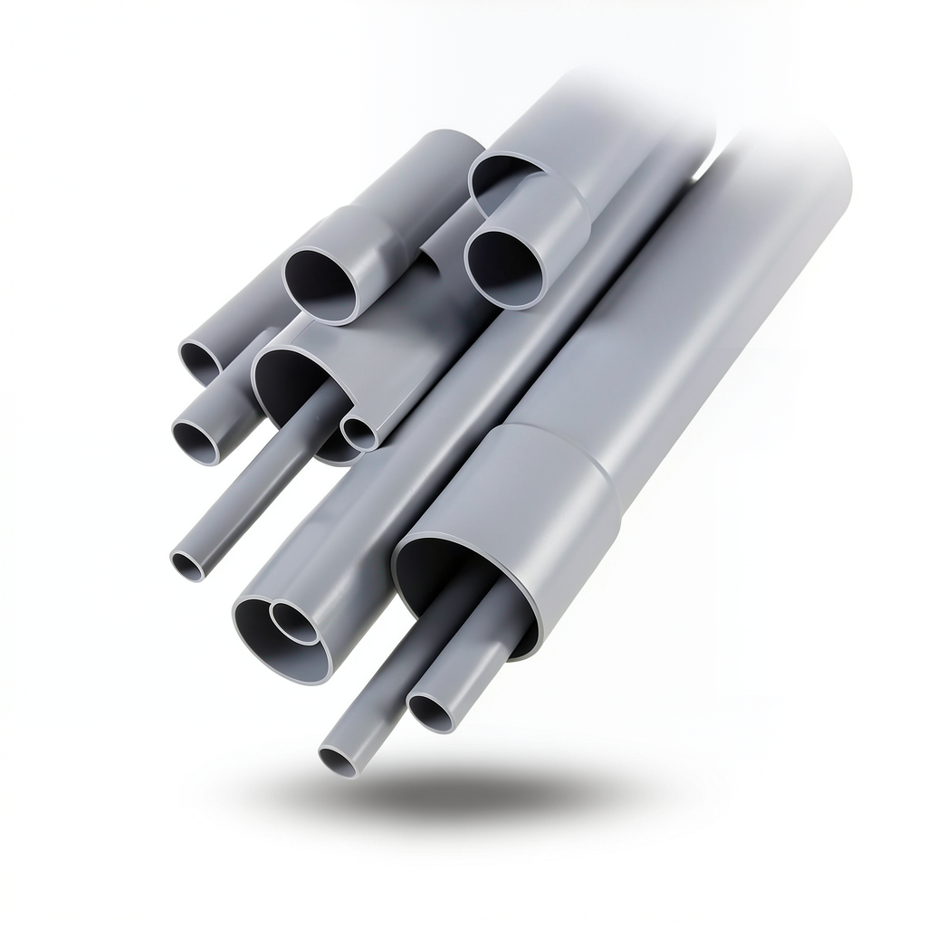 UPVC Pipes EPC 80 ½ Inch Size 3.73 mm Thickness Gray Color