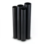 High Density Polyethylene HDPE Pipes PE 80 Pressure 16 Bar Outside Diameter 450 mm Thickness 50.3 mm Black