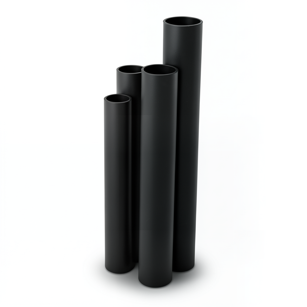 أنابيب HDPE نسبة الأبعاد القياسية 5 قطر خارجي 110 مم سمك 22.1 مم لون أسود