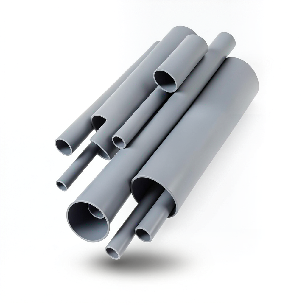 مواسير UPVC مقاس ¾ إنش سمك 3.91 مم لون رمادي EPC 80