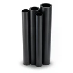 HDPE Pipes PE 80 Pressure 16 Bar Diameter 560 mm Thickness 62.5 mm Black