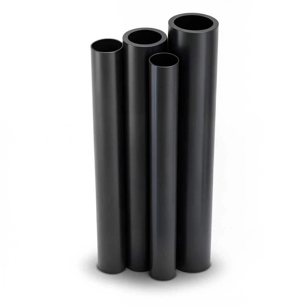 مواسير HDPE PE 80 ضغط 16 بار قطر 560 مم سمك 62.5 مم أسود