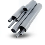 مواسير UPVC EPC 80 مقاس ¼ 1 إنش سمك 4.85 مم لون رمادي