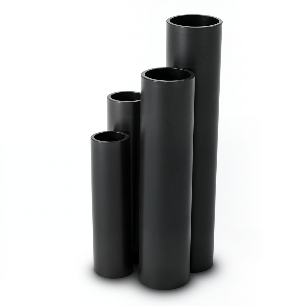 أنابيب HDPE SDR 5 قطر خارجي 180 مم سمك 36.1 مم لون أسود