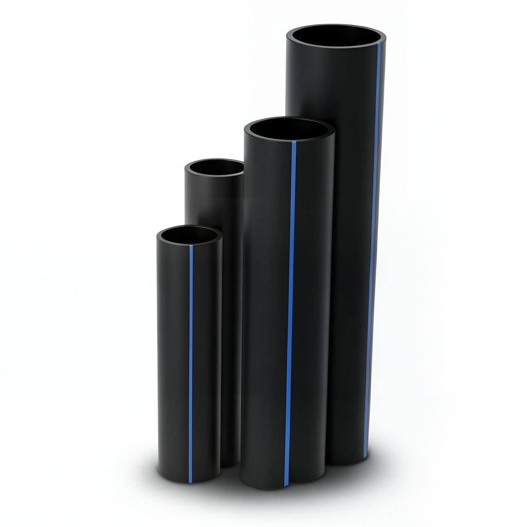 HDPE Pipes SDR 5 Outside Diameter 225 mm Thickness 45.1 mm Black